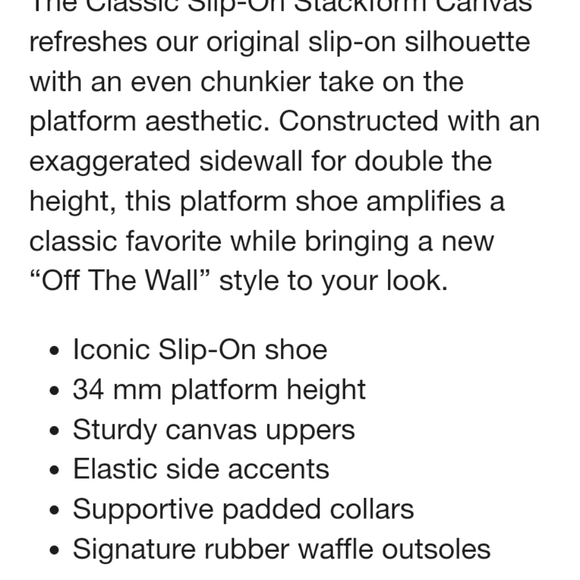 Vans classic slip-on platform. - Picture 6 of 6